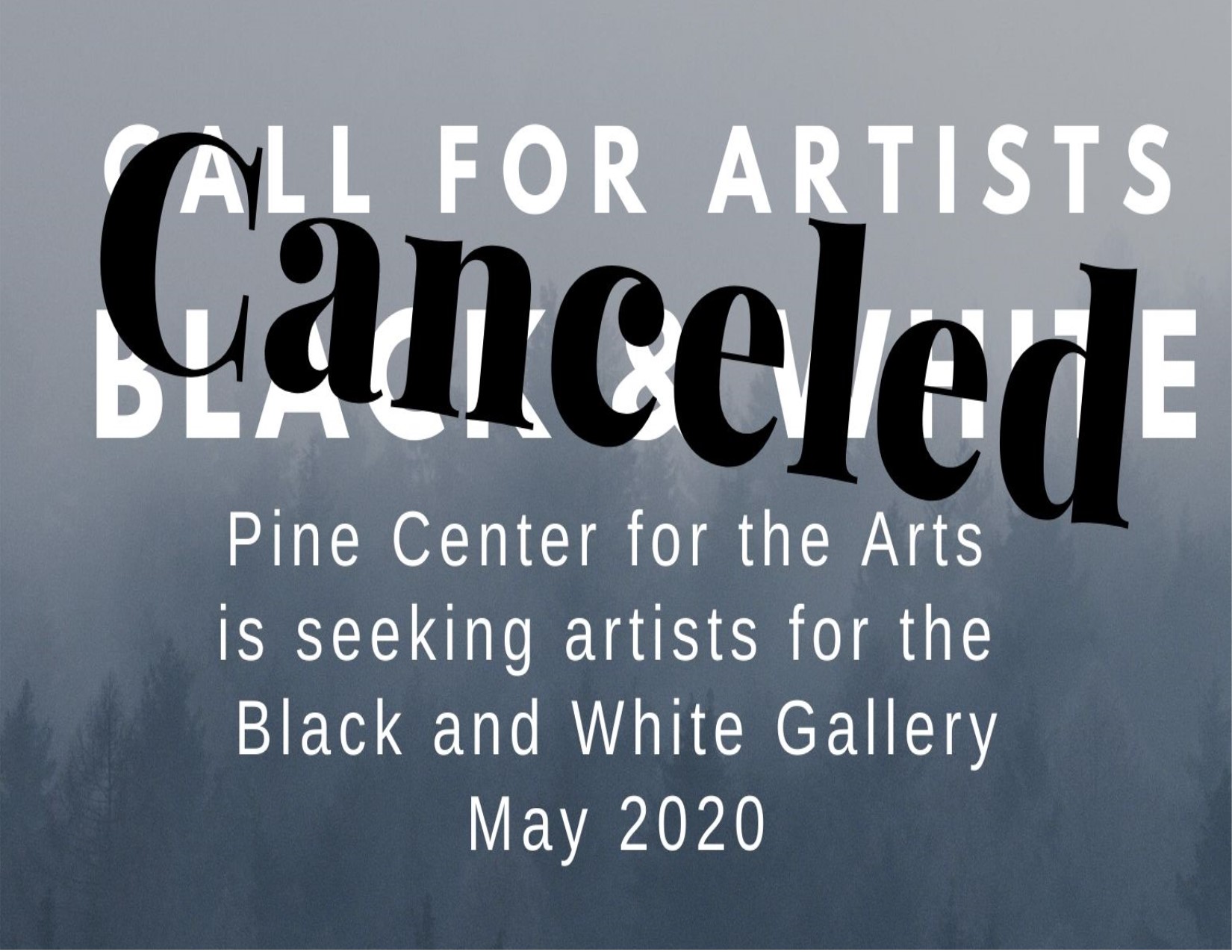 CANCELED:  Seeking Black & White Gallery Submissions